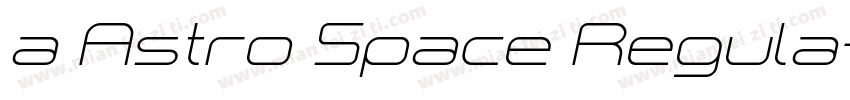 a Astro Space Regula字体转换